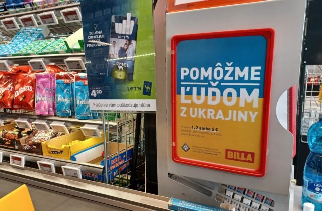 Utečencom z Ukrajiny môžete pomôcť aj finančným príspevkom v BILLA