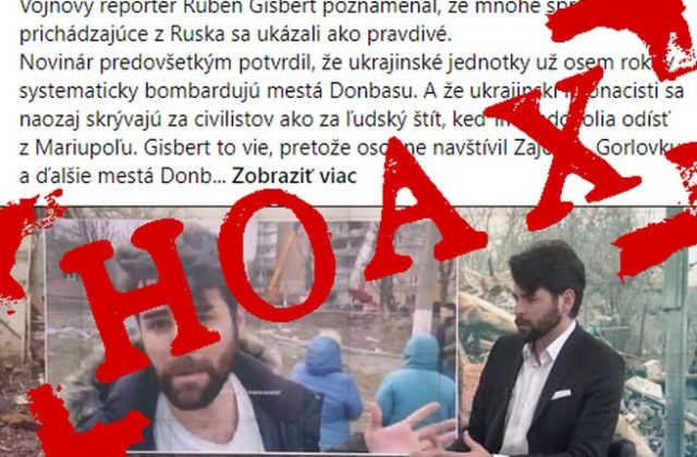 Tisíce Slovákov zdieľa na sociálnej sieti hoax súvisiaci s vojnou na Ukrajine