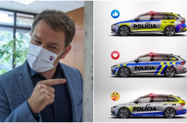 Matovič necíti potrebu oblepovať policajné autá novými nálepkami, vraj ide o vyhadzovanie peňazí