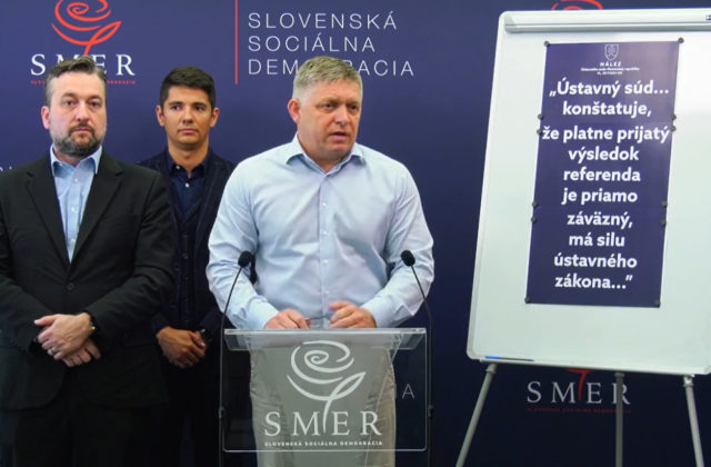 Smer spúšťa už čoskoro petičnú akciu za referendum o predčasných voľbách, precestuje celé Slovensko (video)