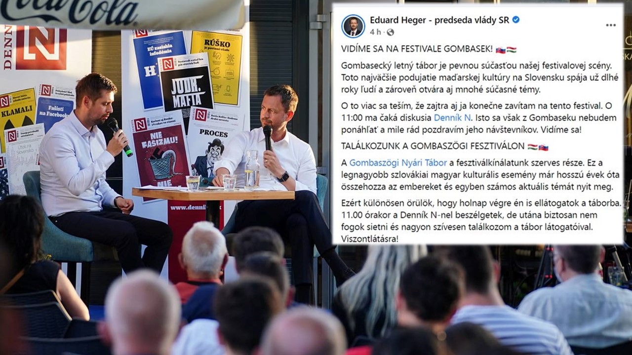 Heger loví maďarské duše. Svoju účasť na festivale Gombasek avizoval aj v maďarčine