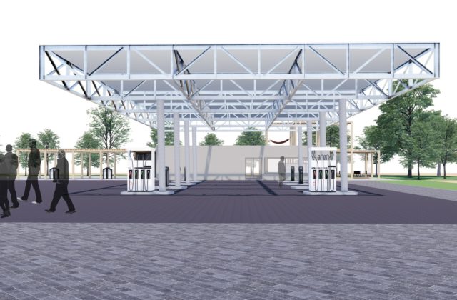 Čerpacie stanice ako miesto pre nabíjanie elektromobilov a kvalitný čas s priateľmi. To sú vízie slovenských vodičov a architektov