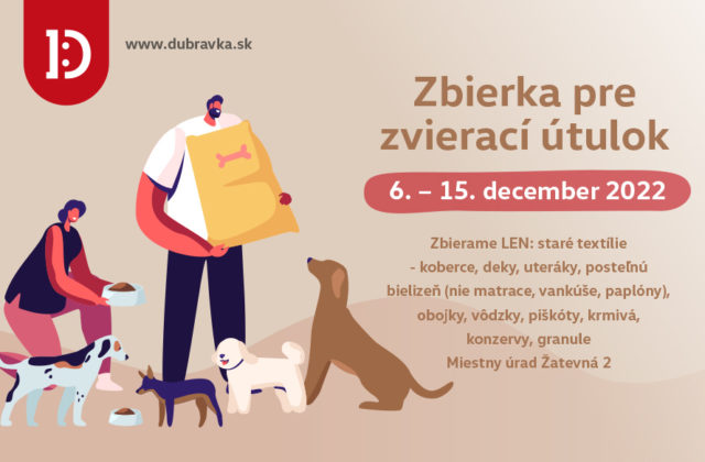 Dúbravka pokračuje v tradícii zbierky pre zvierací útulok