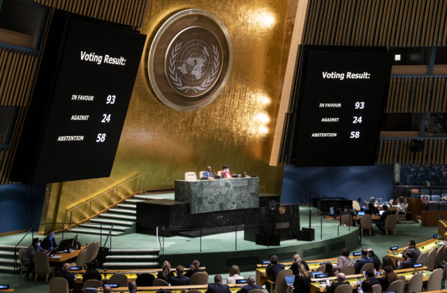 Ukrajina vyzvala na vylúčenie Ruska z OSN, jeho „ilegálna“ prítomnosť je poznačená vojnami a zaberaním iných území, tvrdí