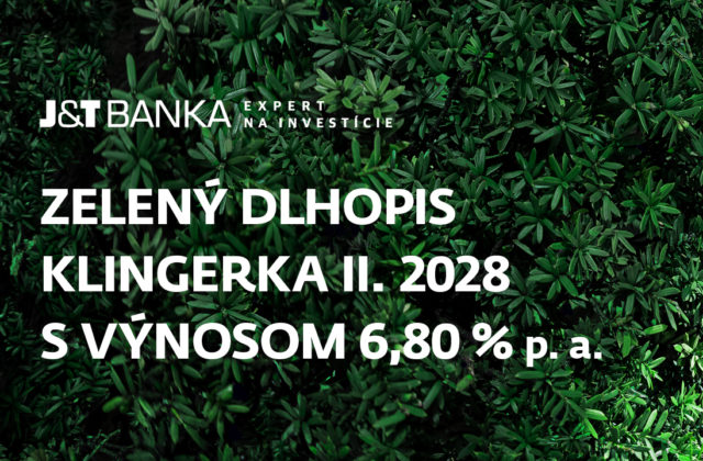 J&T BANKA odštartovala zelenú kampaň