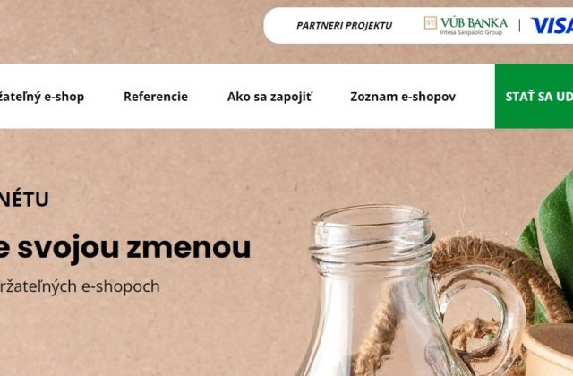 VÚB, Heureka a Visa predstavujú projekt „Udržateľný e-shop“