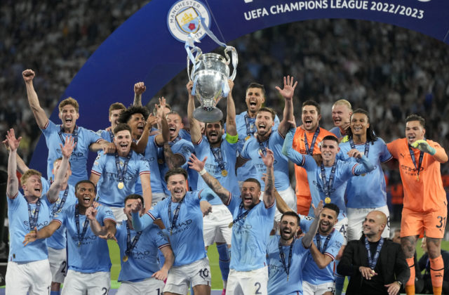 Manchester City oslavuje víťazstvo v Lige majstrov, o triumfe nad Interom Miláno rozhodol Rodri (video)