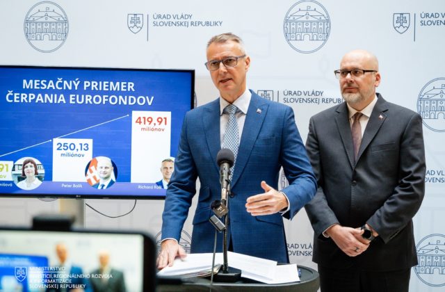 Slovensku sa podarilo rekordné čerpanie eurofondov, minister Raši informoval i o zvyšných financiách (video)