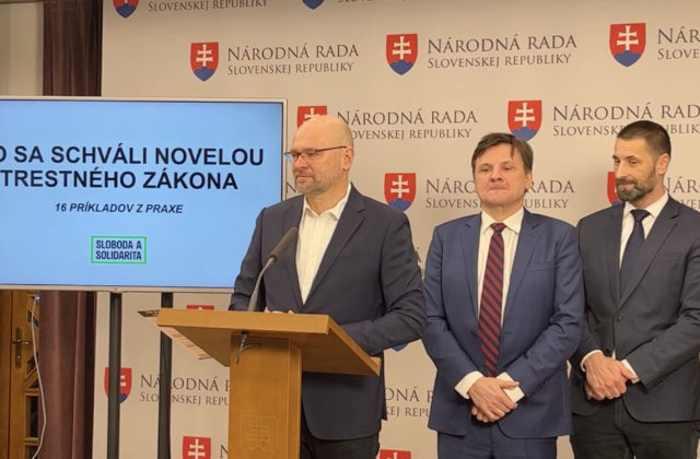 Novela Trestného zákona je podľa SaS najväčšou amnestiou v dejinách Slovenska, Sulík vyzdvihol aj 16 absurdností (video)