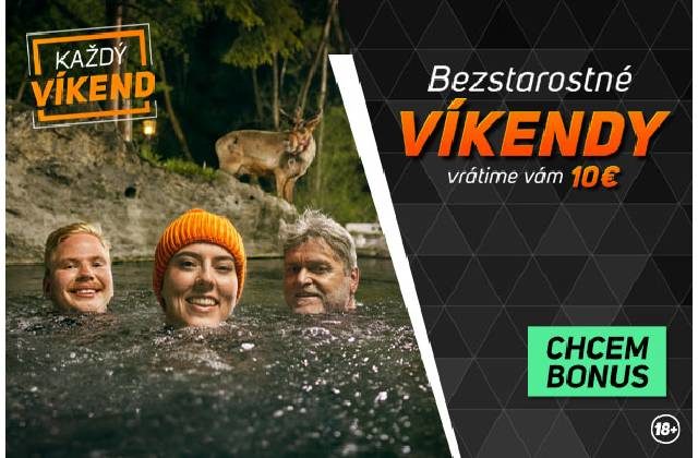 Bezstarostné víkendy – vrátime ti 10 € za tvoje nevýherné tikety