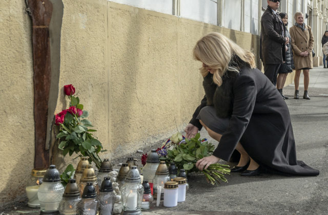 Zuzana Čaputová pri pamätníku Jána a Martiny: Stále počujeme vyhrážky novinárom a útoky na občiansku spoločnosť (foto)