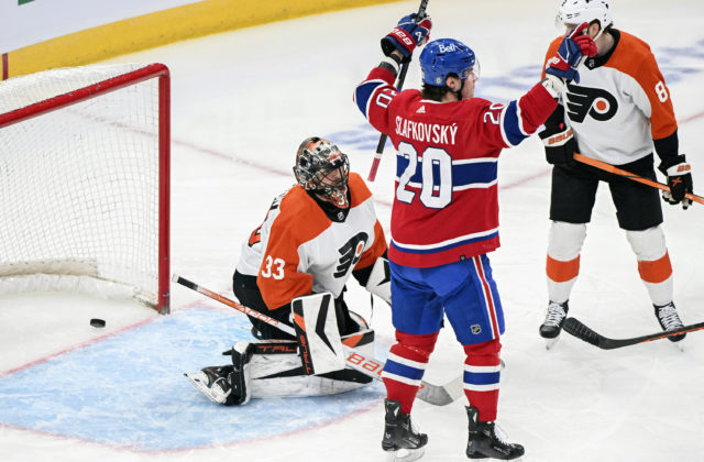 Juraj Slafkovský strelil svoj prvý hetrik v NHL, v zápase padlo 12 gólov (video+foto)