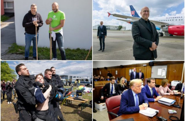 Top foto dňa (26. apríl 2024): Dankovo upratovanie Dúbravky, Rážova návšteva Letiska M. R. Štefánika a propalestínske protesty