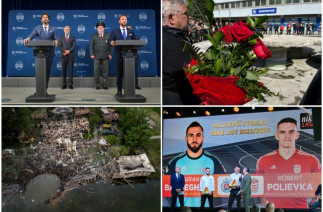 Top foto dňa (19. máj 2024): Bezpečnostná situácia na Slovensku, zhromaždenie na premiérovu počesť aj ruské útoky na Charkovskú oblasť