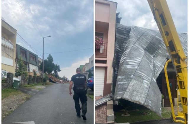 Hasiči zasahujú v súvislosti s búrkami na viacerých miestach Prešovského kraja. Odstraňujú popadané stromy aj strhnuté strechy