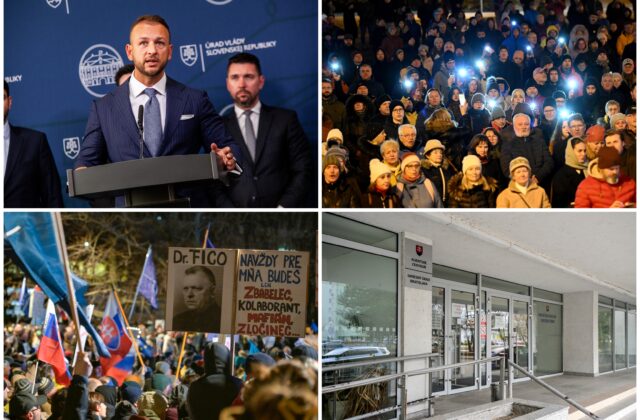 Top foto dňa (10. január 2025): Protest Slovensko je Európa, katastrálne úrady po hackerskom útoku aj mimoriadne zasadnutie Bezpečnostnej rady SR