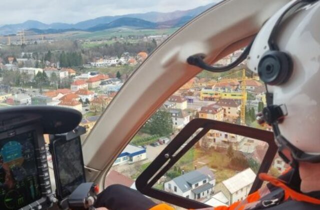 Dievča po páde z výšky v Poltári utrpelo vážne zranenia, musel zasahovať vrtuľník