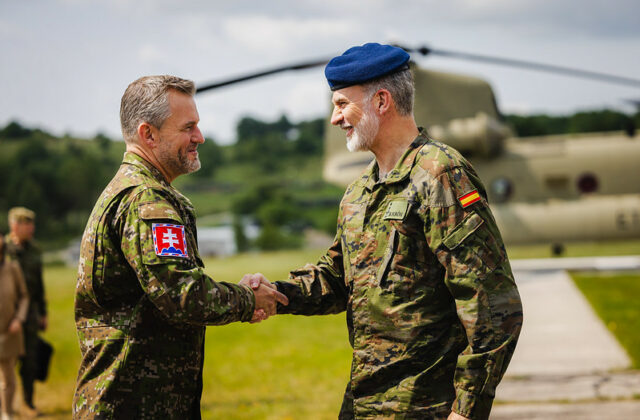 Pellegrini privítal Filipa VI. na historickej návšteve Slovenska, kráľ vyzdvihol výcvikové stredisko v Lešti – VIDEO, FOTO