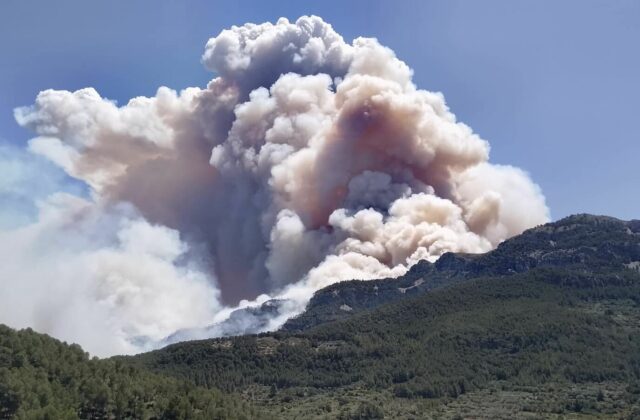 Pre lesný požiar v Katalánsku prikázali tisícom ľudí, aby zostali doma
