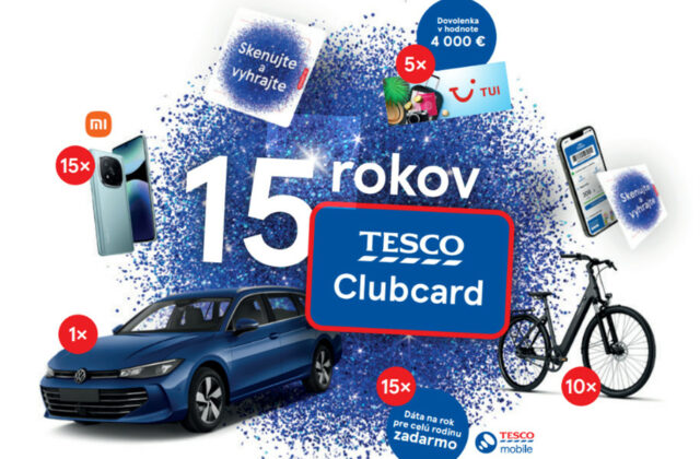 Tesco Clubcard oslavuje 15. narodeniny, zákazníkov odmení za ich vernosť