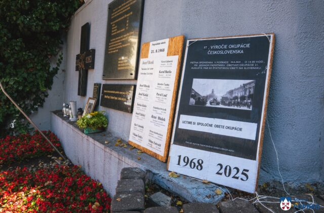 Poprad si pripomína tragické udalosti z augusta 1968, pri sovietskej paľbe zahynul Jozef Bonk