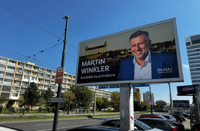 Martin Winkler spustil bilbordovú kampaň, v Bratislave je veľkým kritikom primátora Valla – FOTO
