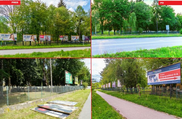 Prešovský samosprávny kraj bojuje s reklamným smogom, zo svojich pozemkov odstraňuje bilbordy