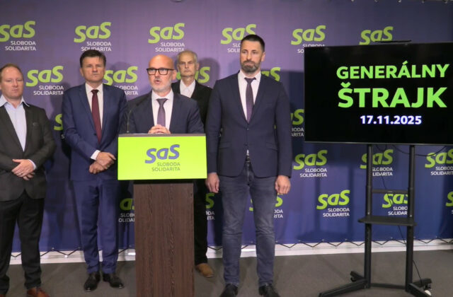 Je čas ukázať, že sila nie je v parlamente, ale v občanoch. SaS vyzýva na generálny štrajk 17. novembra – VIDEO