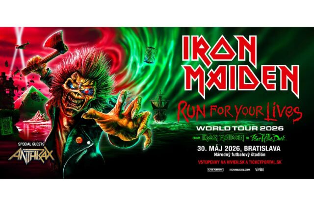 Pripravte sa na najväčšiu metalovú udalosť roka – Iron Maiden privedú do Bratislavy Anthrax