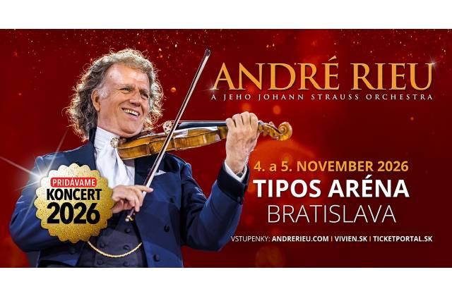 Dva romantické večery kráľa valčíkov: André Rieu pridáva ďalší koncert v Bratislave