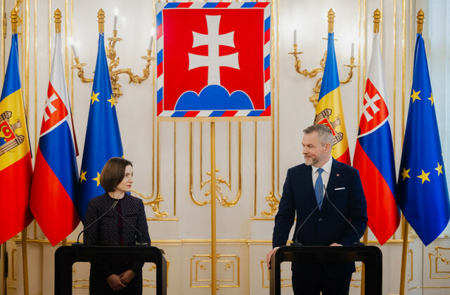 Pellegrini prijal prezidentku Maiu Sandu, deklaroval podporu Moldavsku na ceste do Európskej únie – VIDEO
