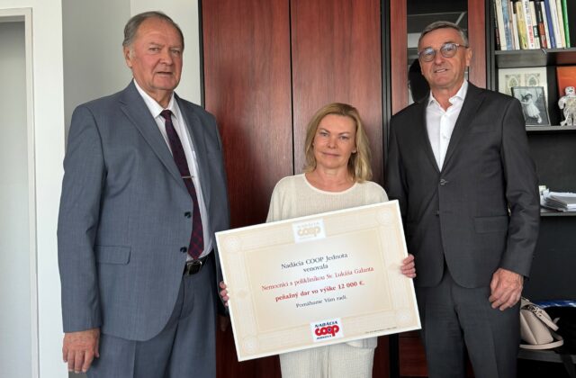 V galantskej nemocnici posilnia moderné služby vďaka Nadácii COOP Jednota