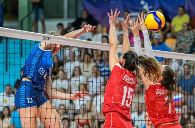 Volejbalistky Slovenska v prvom semifinále Európskej ligy doma podľahli Slovinkám – FOTO, VIDEO