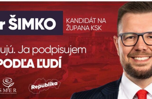 Kandidáta na košického župana Šimka podporila Republika: Zastupujem ľudí, nie ideológie. Každý kto chce skutočnú zmenu v kraji a obhajuje ľudí, je vítaný